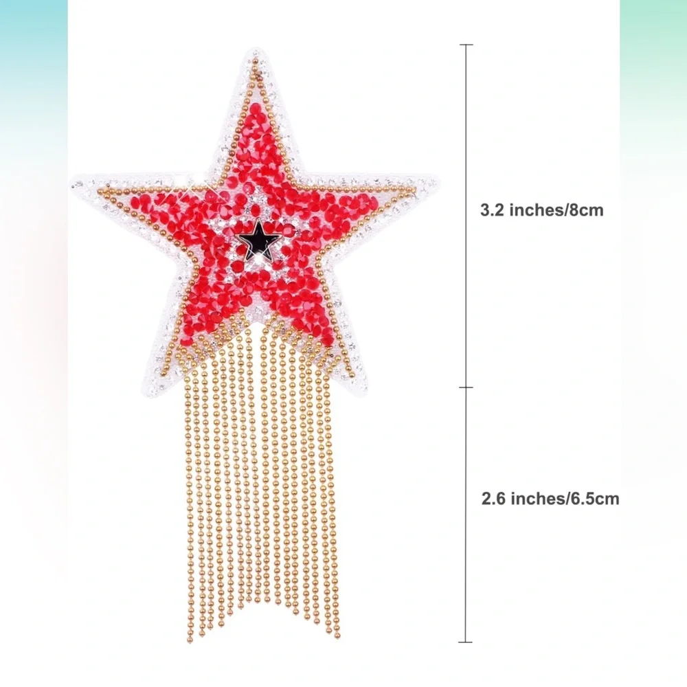 STAR IRON ON PATCH - Picture 1 of 4